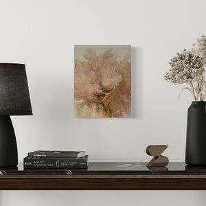 Abstract Acrylic Pouring Art earthy metallic 
11” x 14”